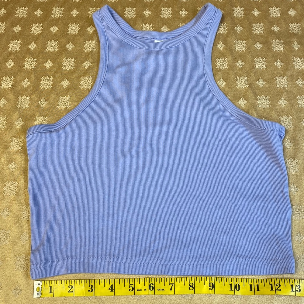 DIVIDED-Brand Cropped Lavender Tank Top, M. EUC!